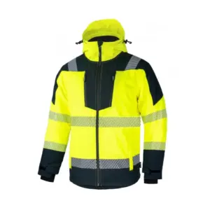 Cannygo Wellgo Softshell jakke - HiVis Gul/Sort