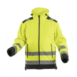 Högert Argen Softshell jakke - HiVis Gul/Sort