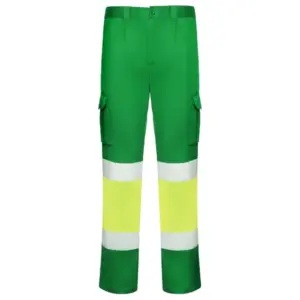 Roly Workwear Daily Stretch bukse - HiVis Grønn/Gul