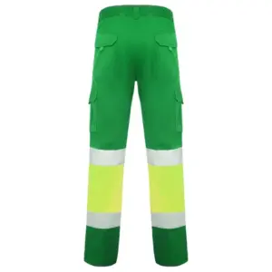 Roly Workwear Daily Stretch bukse - HiVis Grønn/Gul - Bilde 2