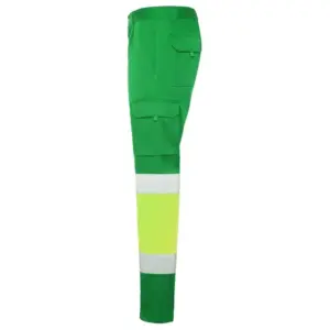 Roly Workwear Daily Stretch bukse - HiVis Grønn/Gul - Bilde 3