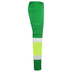 Roly Workwear Daily Stretch bukse - HiVis Grønn/Gul - Bilde 4