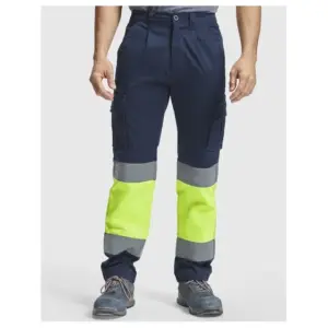 Roly Workwear Daily Stretch bukse - HiVis Grå/Gul - Bilde 2