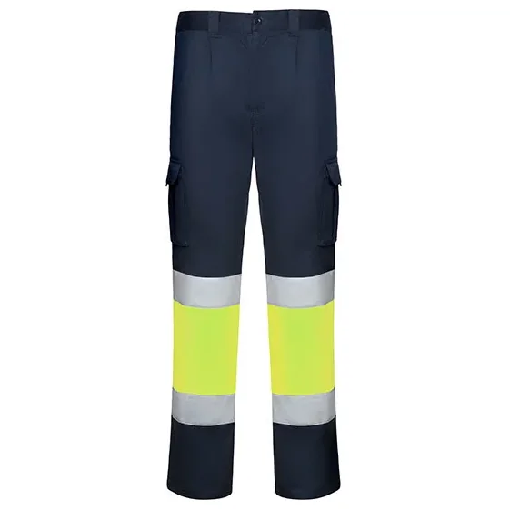 Roly Workwear Daily Stretch bukse - HiVis Gul/Marine