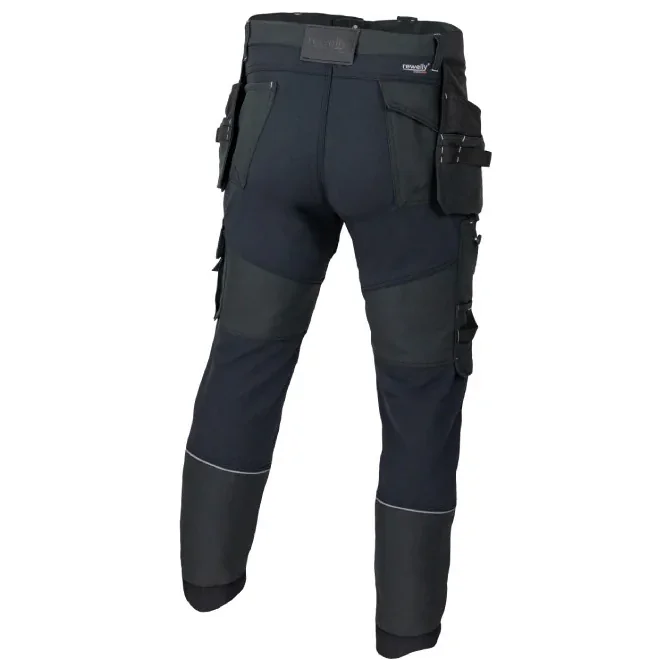 Rewelly Stretch Plus Construction arbeidsbukse - Mørk Grå - Bilde 2