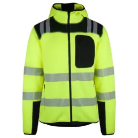 You Frontline strikket fleece hoody (U) - Safety Gul