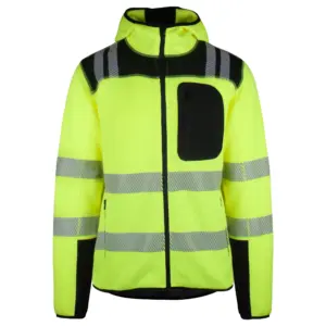 You Frontline strikket fleece hoody (U) - Safety Gul