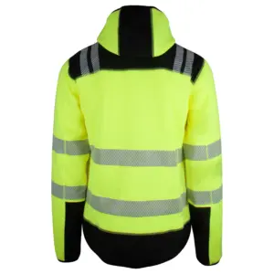 You Frontline strikket fleece hoody (U) - Safety Gul