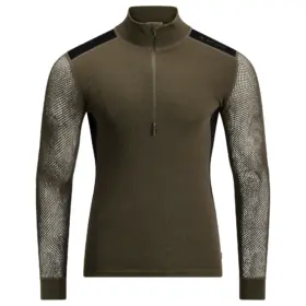 Aclima WoolNet Hybrid Mockneck M's - Tarmac/Jet Black