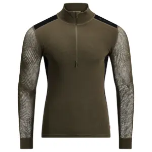 Aclima WoolNet Hybrid Mockneck M's - Tarmac/Jet Black