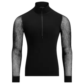 Aclima WoolNet Hybrid Mockneck M's - Sort